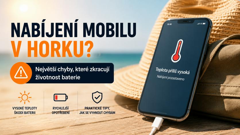Jak nabíjet mobil v horku a neničit baterii