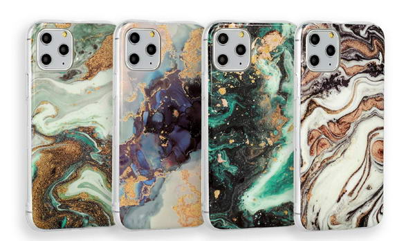 pouzdro mramor se třpytkami