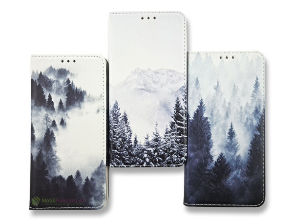 knížkové otevírací flip pouzdro les