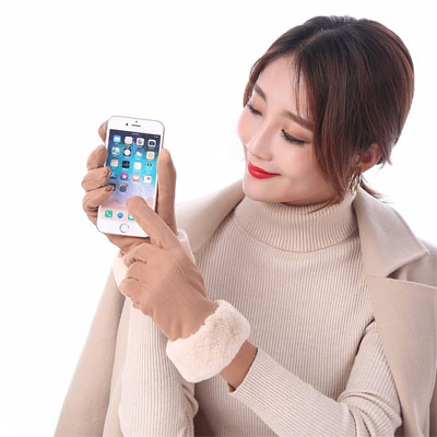 dotykové rukavice SUEDE