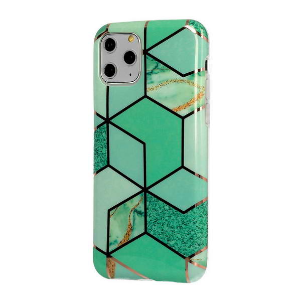 Gelové pouzdro s obrázkem na APPLE iPhone 12 Mini - vzor GREEN MARBLE