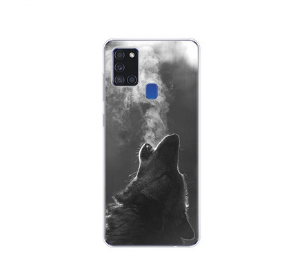 Gelové pouzdro s obrázkem na SAMSUNG Galaxy M21 M215 - vzor COLD WOLF