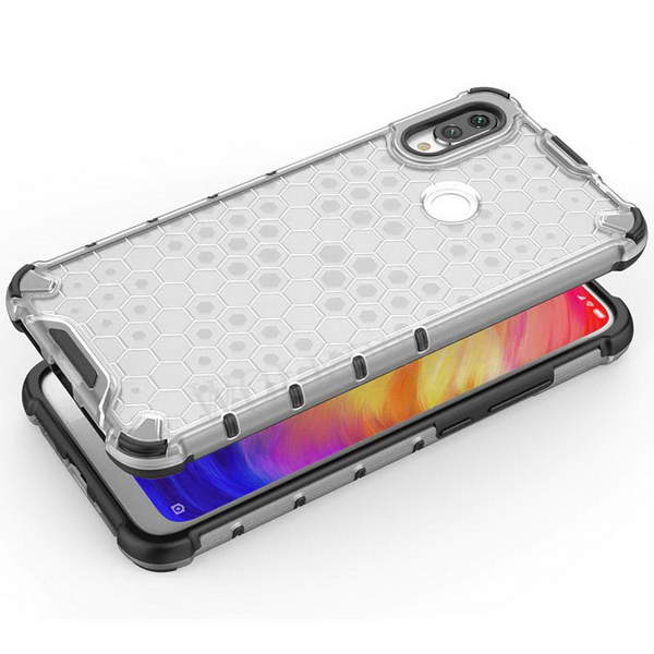 Hybridní čiré HEXAGON pouzdro na XIAOMI Poco M3
