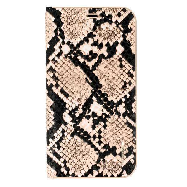 Peněženkové béžové SNAKE VENNUS pouzdro na APPLE iPhone 12 Pro Max