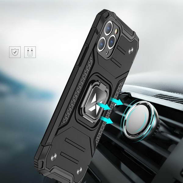 Hybridní černé ARMOR RING pouzdro na APPLE iPhone 13 Mini