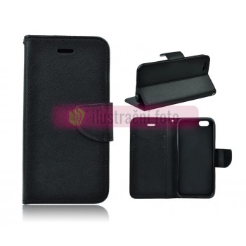 Peněženkové černé pouzdro na XIAOMI Poco M4 Pro 5G