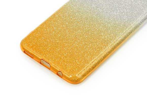 Gelové třpytivé zlaté OMBRE pouzdro SHINNING na XIAOMI Redmi 10C