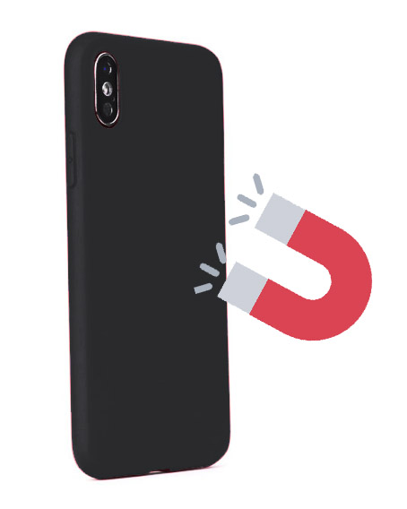 Ultratenké gelové černé pouzdro FORCELL MAGNET na HUAWEI Y5 (2018) / Honor 7S