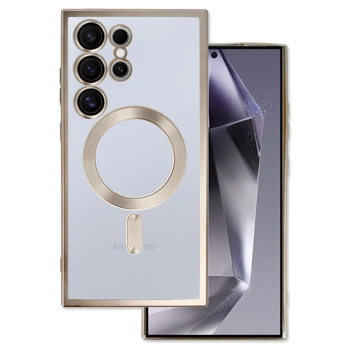 Kryt Metallic Magsafe pro Samsung Galaxy S23 Titanium