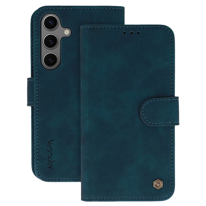 Knížkové pouzdro Wonder Fancy pro Samsung Galaxy S25 Edge , barva modrá