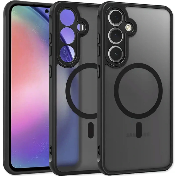 Kryt MagSafe MATT pro Samsung Galaxy A36 5G, barva čirá