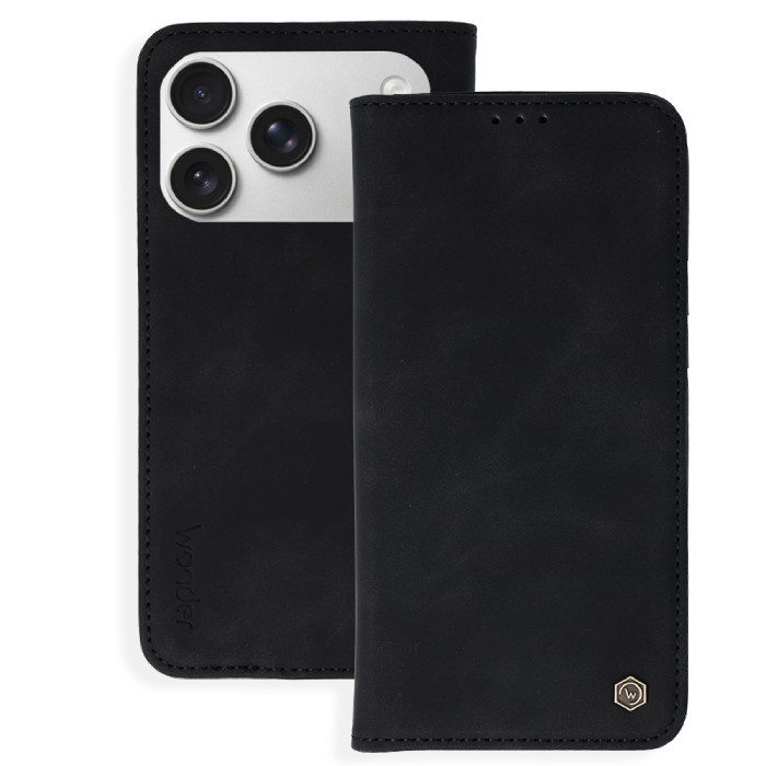 Knížkové pouzdro Wonder Smart pro Apple iPhone 17 Pro Max , barva černá