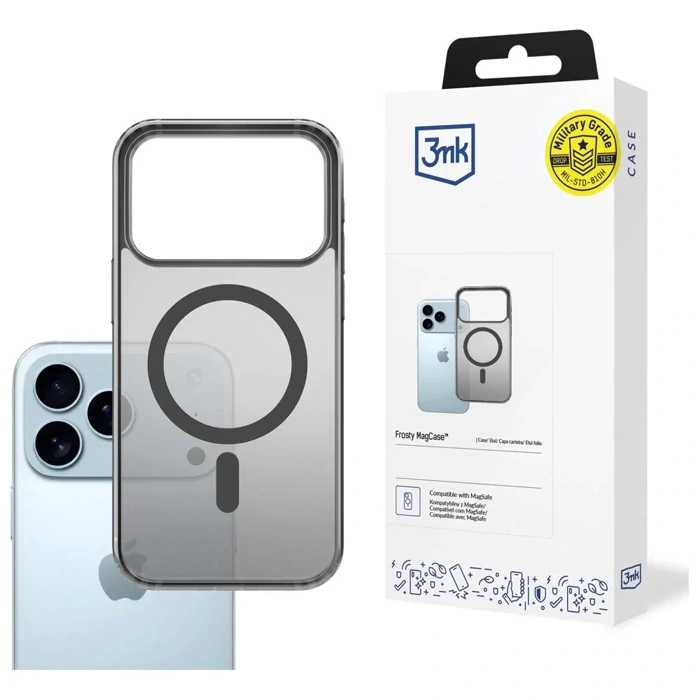 3mk Frosty MagCase Black pro Apple iPhone 17 Pro