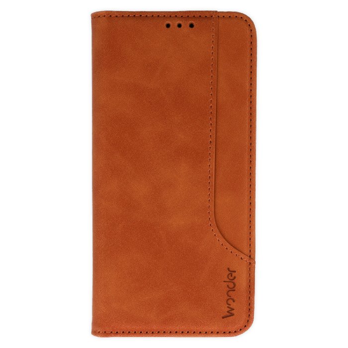 Knížkové pouzdro Wonder Prime pro Xiaomi Redmi Note 10/Note 10S/Poco M5S , barva hnědá