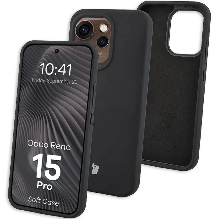 Kryt Bizon Soft Case Oppo Reno 15 Pro, black