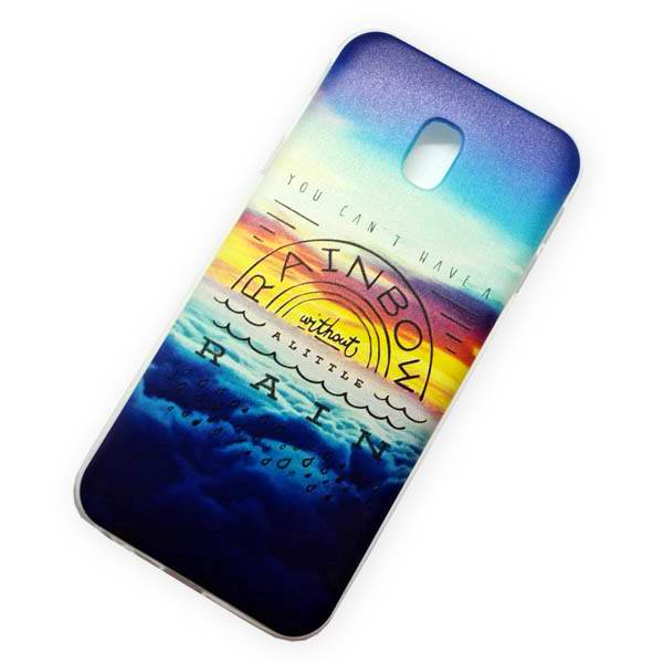 Gelové pouzdro s obrázkem na SAMSUNG J330 Galaxy J3 (2017) - vzor RAINBOW RAIN