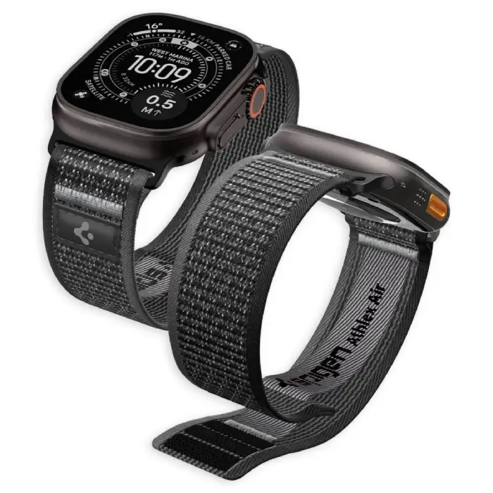 Spigen Athlex Air 2 Apple Watch 8 / 9 / 10 / 11 / SE / Ultra 44/45/46/49mm Active Black / Grey