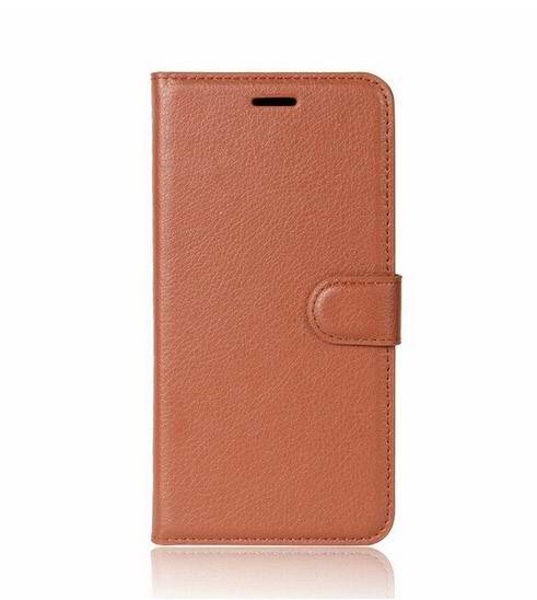 Peněženkové hnědé pouzdro V2 na HUAWEI Mate 10 (gelový držák)