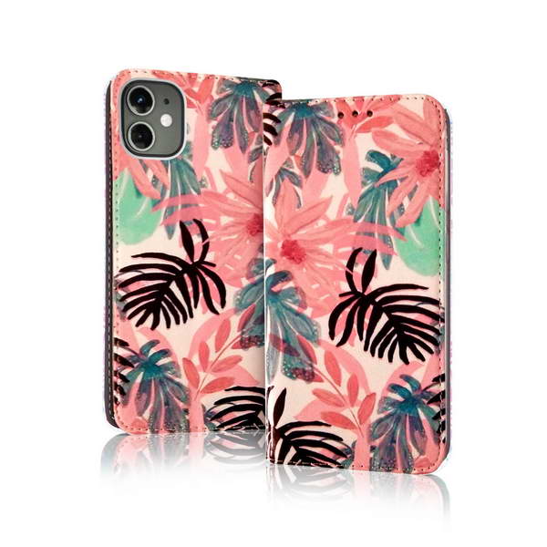 Peněženkové SMART MAGNET pouzdro na MOTOROLA Moto G8 Power Lite - vzor TROPICAL