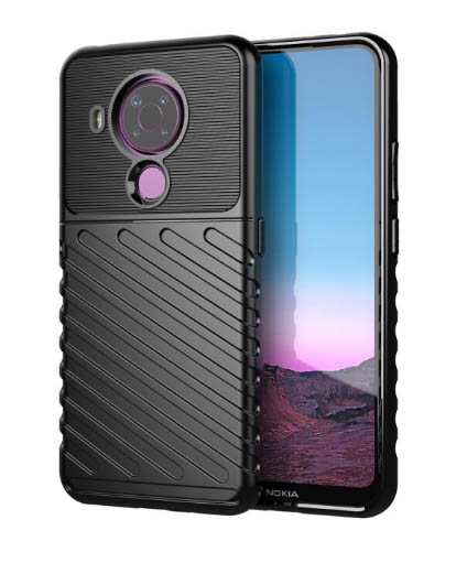 Gelové černé THUNDER SHIELD pouzdro na NOKIA 5.4