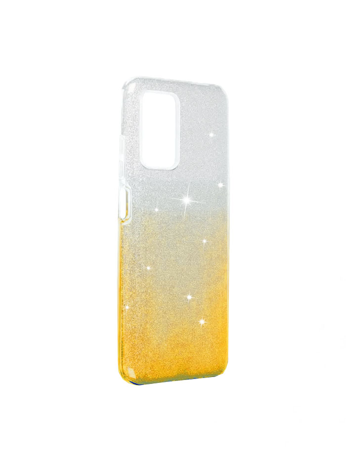 Gelové třpytivé zlaté OMBRE pouzdro SHINNING na XIAOMI Redmi 10