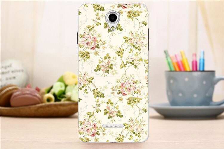 BACKCASE pouzdro na COOLPAD Modena - vzor BEIGE FLORA