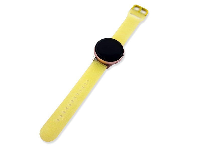 Třpytivý náhradní řemínek 20mm - žlutá