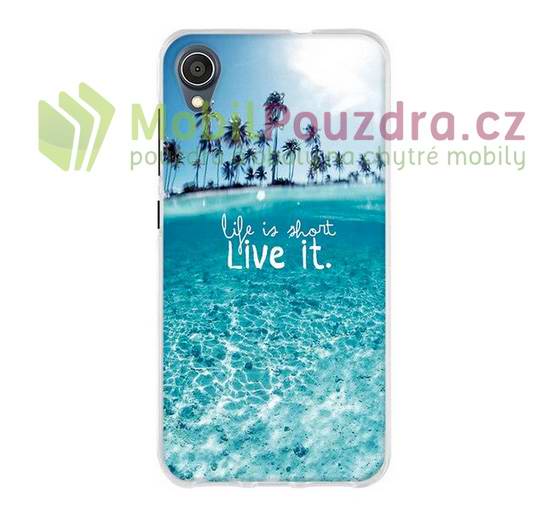 Gelové pouzdro s obrázkem na ASUS Zenfone Live L1 ZA550KL - vzor LIFE IS SHORT