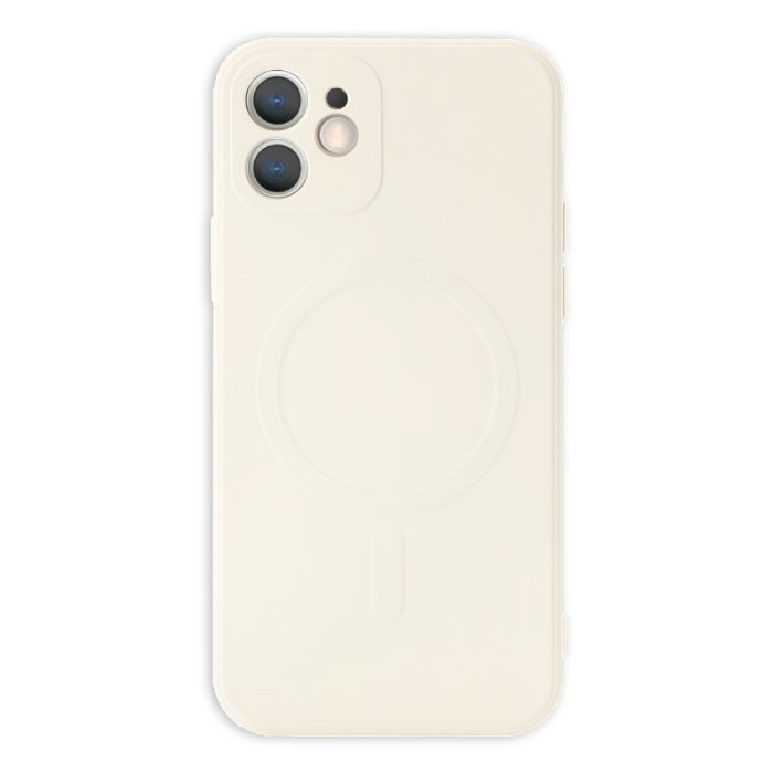 Kryt MagSafe Silicone pro Apple iPhone 11 , barva bílá krémová