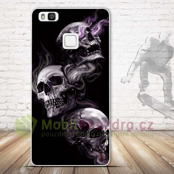 Gelové pouzdro s obrázkem na HUAWEI P9 Lite - vzor SKULLS