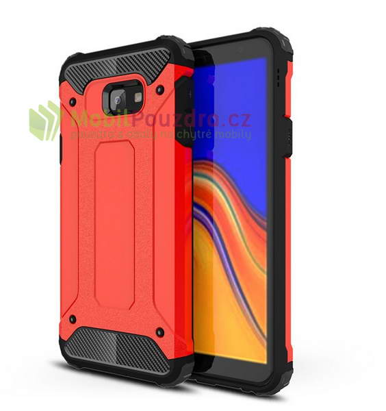 Hybridní červené pouzdro METAL na SAMSUNG J415 Galaxy J4 Plus (J4+)