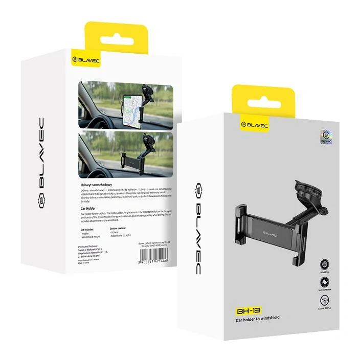 Držák do auta Blavec BH-13 na čelní sklo pro tablet / mobil