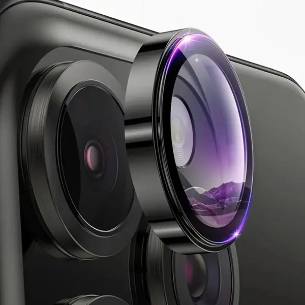 Tvrzené sklo Tel Protect 3D Lens na fotoaparát pro Apple iPhone 17 Pro/17 Pro Max, černé