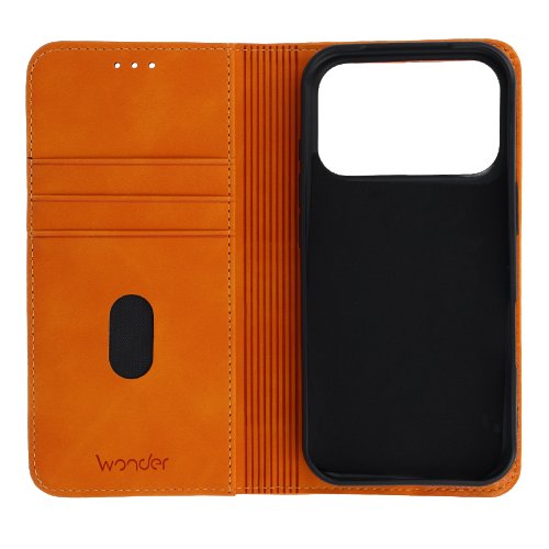 Knížkové pouzdro Wonder Smart pro Apple iPhone 17 Pro Max cosmic orange
