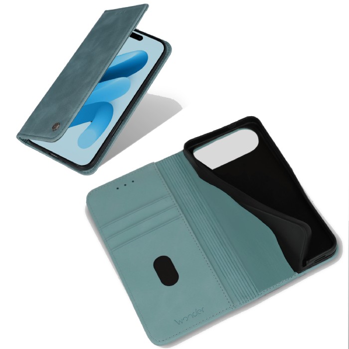 Knížkové pouzdro Wonder Smart pro Apple iPhone 17 Air sky , barva modrá