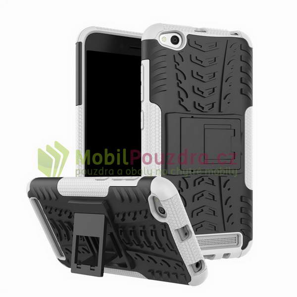 Hybridní bílé TYRE STAND pouzdro na XIAOMI Redmi 5A