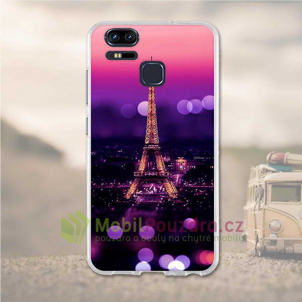 Gelové pouzdro s obrázkem na ASUS ZenFone 3 Zoom S ZE553KL - vzor NIGHT PARIS