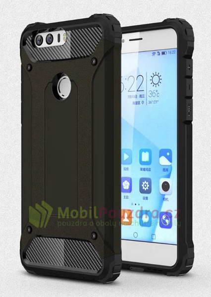 Hybridní černé pouzdro METAL na HONOR 7X