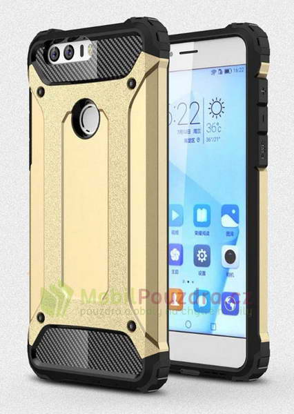 Hybridní zlaté pouzdro METAL na HONOR 7X