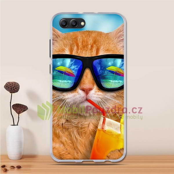 Gelové pouzdro s obrázkem na HONOR View 10 - vzor BEACH CAT