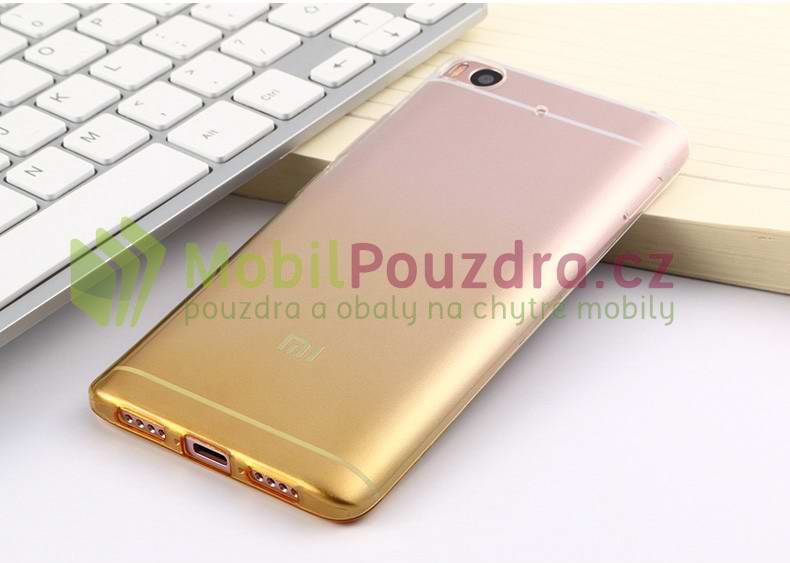 Ultratenké gelové zlaté ombre pouzdro na XIAOMI Mi6