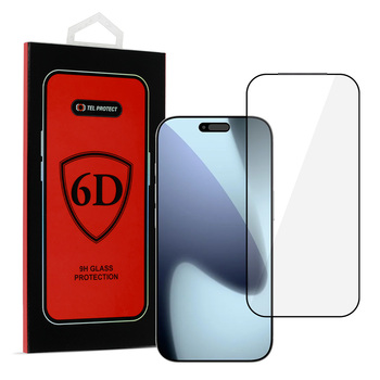 Tvrzené sklo Tel Protect Full Glue 6D pro IPHONE 17 PRO MAX, černé