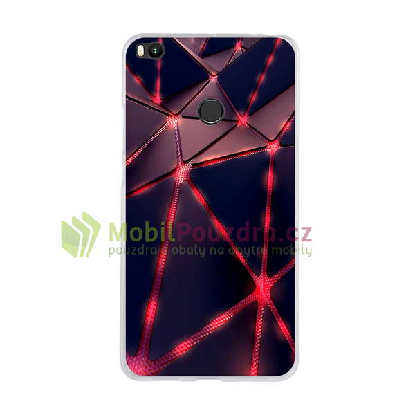 Gelové pouzdro s obrázkem na XIAOMI Mi Max 2 - vzor RED POLYGONAL