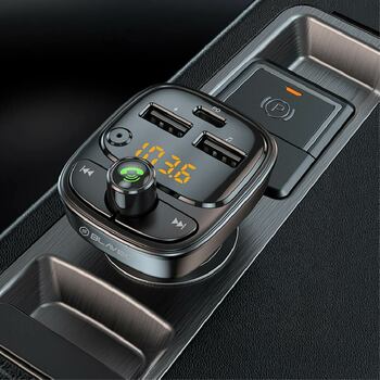 Blavec FM vysílač Flash TR-06 MP3, Bluetooth – 2x USB + Type-C – PD 30W