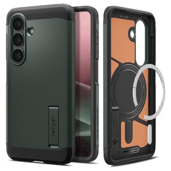 Kryt Spigen Tough Armor Mag MagSafe Samsung Galaxy S26 Abyss Green