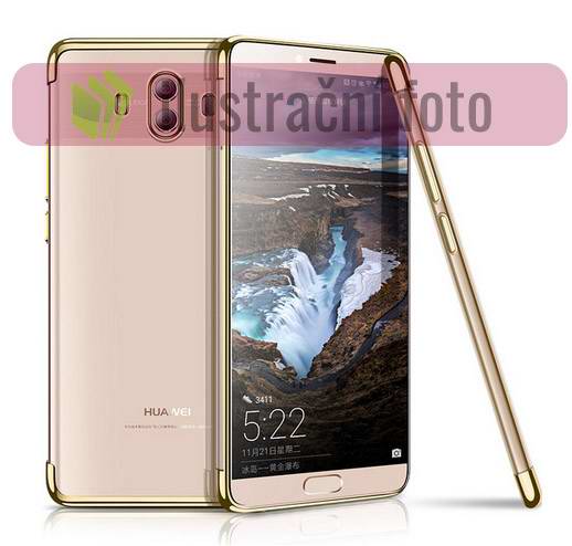 Gelové zlaté pouzdro FRAME na HUAWEI Mate 10 Lite