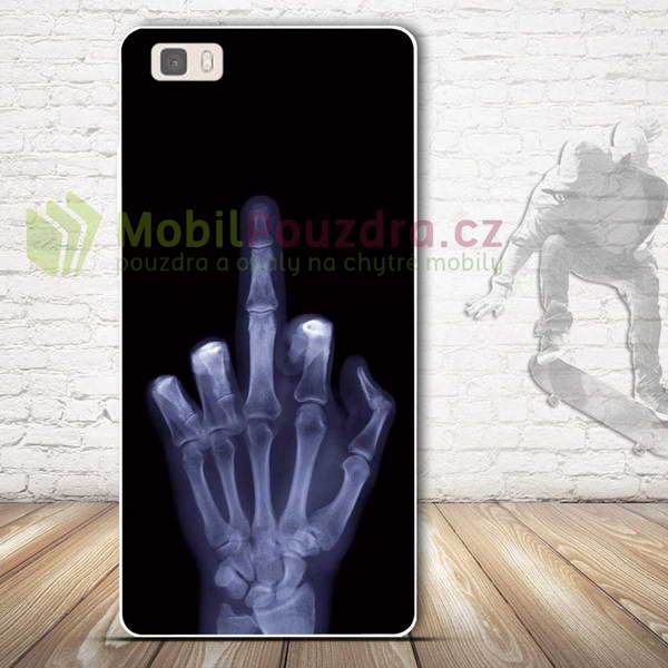Gelové pouzdro s obrázkem na Huawei Ascend P8 Lite - vzor X-RAY