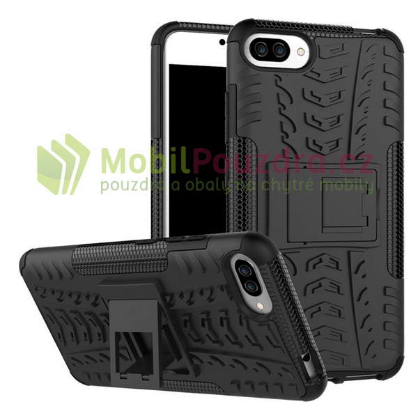 Hybridní černé TYRE STAND pouzdro na ASUS Zenfone 4 Max ZC554KL