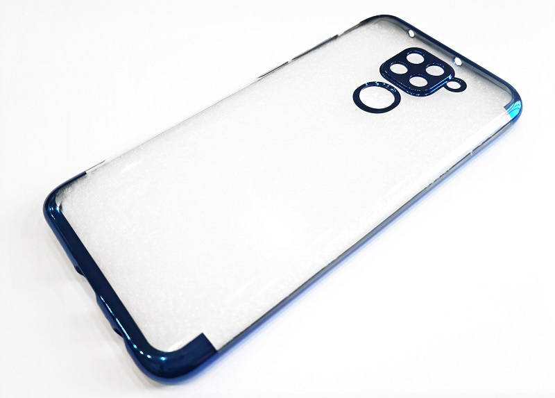 Gelové modré pouzdro FRAME V2 na XIAOMI Redmi Note 9