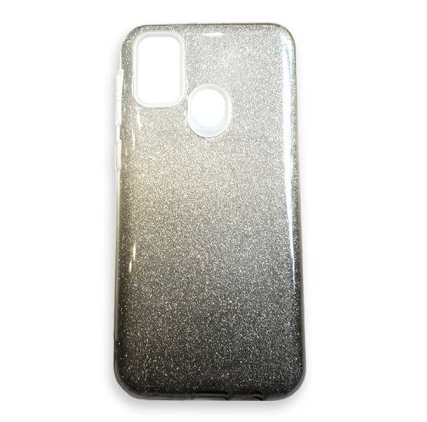 Gelové třpytivé černé OMBRE pouzdro SHINNING na SAMSUNG M215 Galaxy M21